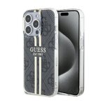 Guess iml 4g gold stripe - coque iphone 15 pro (noir)