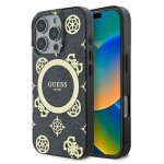 Guess iml peony on 4g background case with magsafe for iphone 16 pro max 6. 9 black - guhmp16xh4pyeek ...