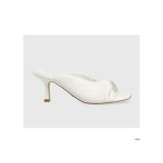 Guess mules �l�gantes pour femmes - rinah en cuir blanc talon raffin� 6cm taille 39 eu