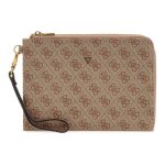 Guess pochette beige marron pour femme - milano clutch m beige / brown 312988