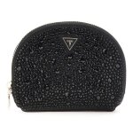 Pochette - guess - dome pouch s - noir - pierre ornementale - pratique