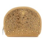 Pochette - guess - dome pouch s - beige - dor - pierre dcorative