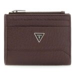 Guess porte - monnaie brun fonc� pour homme - torino bifold top zip wallet dark brown 325771