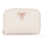 Guess porte - monnaie cr�me pour femme - cresidia slg zip around wallet m creme white 296879