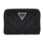 Porte - monnaie - guess - giully zip around wallet m - noir - lgant - compact