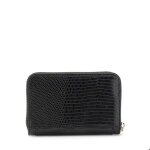 Guess porte - monnaie noir pour femme - orlina slg medium zip around wallet 293517