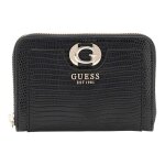 Guess porte - monnaie noir pour femme - orlina slg medium zip around wallet 294028