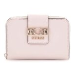 Guess porte - monnaie rose pour femme - jane zip around wallet m lotus 322747