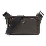 Guess sac banane brun fonc� pour femme et homme - milano flat bumbag deep taupe 322772