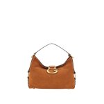 Sac bandouli�re - guess - mintha small satchel - cuir v�ritable - fermeture �clair - brun