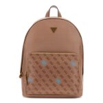 Guess sac � dos de loisirs marron brun clair pour homme - milano backpack beige / blue 326655