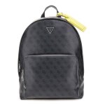 Guess sac  dos pour ordinateur portable gris fonc noir - milano backpack black / lime 300449