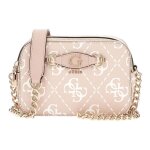 Guess sac  paule bandoulire beige pour femme - izzy camera bag sand logo 293481