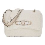Guess sac � �paule bandouli�re blanc pour femme - aslia convertible crossbody flap bag 298813