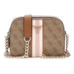 Guess sac  paule bandoulire brun clair beige pour femme - noelle crossbody camera bag latte logo 288191 ...