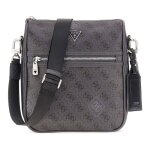 Guess sac  paule bandoulire gris fonc noir pour homme - milano crossbody bag 2 black / white 325156 ...