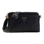 Guess sac � �paule bandouli�re noir pour femme - cresidia ii mini xbody top zip bag black logo 333102 ...