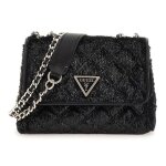 Sac  paule bandoulire - guess - giully mini - noir - 2 compartiments - compact