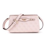 Guess sac � �paule bandouli�re rose vieux rose pour femme - katya crossbody top zip rose water logo 311581 ...