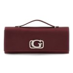 Guess sac � �paule bandouli�re rouge vin pour femme - zalina top handle clutch wine 326668