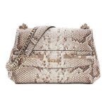 Guess sac � �paule cr�me marron pour femme - melinda mini convertible xbody flap bag natural 334199