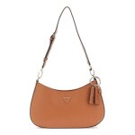 Guess sac  paule marron pour femme - noelle ii top zip shoulder bag light cognac 310201