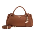 Guess sac � main marron pour femme - evie triple compartment satchel bag cognac 334040