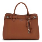 Guess sac � main marron pour femme - gregoria large girlfriend satchel cognac 324160