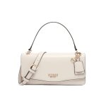 Guess sac � main saumon pour femme - eco evaine top handle flap bag stone 290506