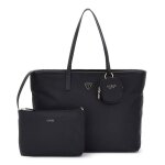 Guess sac shopper noir pour femme - eco gemma large tech tote bag 298310