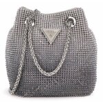 Guess sac de soirée argent pour femme - zalina mini pouch 302696 Guess sac de soirée argent pour femme - zalina mini pouch 302696