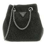 Sac de soirée - guess - zalina mini pouch - noir - 14x15x10 cm - bandoulière réglable Sac de soirée - guess - zalina mini pouch - noir - 14x15x10 cm - bandoulière réglable