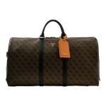 Guess sac de voyage brun clair brun fonc� pour homme - milano weekender coffee 329860