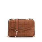 Guess sandy - sac � main rabat tress� marron - camel wg841821 - hwwg8418210 - car