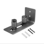 Guide portail coulissant guide de plancher guide de rail porte coulissante rglable en acier au carbone ...