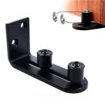 Guide au sol portes coulissantes de la grange montage mural r�glable roulements � billes � guidage noir ...