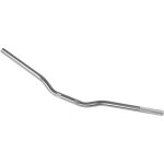 Guidons aluminium moto custom diametre 22 mm tordu sonic - moto argent