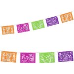 Guirlande papel picado dia de los muertos 360 x 20 cm - multicolore Guirlande papel picado dia de los muertos 360 x 20 cm - multicolore