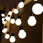 Guirlande exterieur guinguette 5m guirlandes lumineuses 5cm grosse boule ampoule dcoration intrieur ...