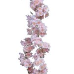 Guirlande de fleurs de cerisier artificielles � suspendre en soie de vigne d�coration de f�te de mariage ...