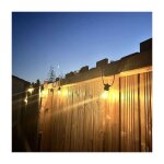 Guirlande guinguette solaire suna 10 globes led s14 blan chaud 6m + 3m pour d�corer votre ext�rieur pergola ...