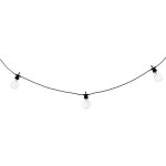 Atmosphera - guirlande solaire 10 led - noir
