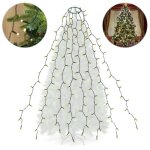 Guirlande lumineuse 280 leds pour sapin de nol 2m x 8 (15 - 28m sapin) - blanc chaud