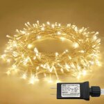 Guirlande lumineuse blanche chaude connectable 8 modes minuterie étanche ip44 lumières de noël pour intérieur ... Guirlande lumineuse blanche chaude connectable 8 modes minuterie étanche ip44 lumières de noël pour intérieur ...