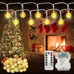 Guirlande lumineuse dext�rieur � piles 65 m 40 led 8 modes �tanche ip67 t�l�commande