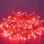 Guirlande lumineuse ext�rieure int�rieure no�l halloween 20m 200leds rouge8 modespour jardinf�tece rohs ...