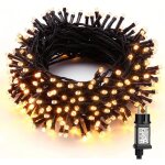 Guirlande lumineuse extrieure noel 50m 400led deco noel exterieur 8 modes lampe led blanc chaud avec ...