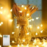 Guirlande lumineuse  led - gigicial - boules rondes - 32 m - tlcommande - intrieur