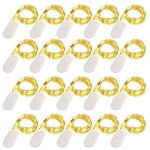 Guirlande lumineuse led  piles 20 pices fil de cuivre blanc chaud 1 m 10 led lumires de nol pour ...