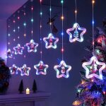 Guirlandes lumineuses de noël pour fenêtre 3 m rideau lumineux en forme détoile usb guirlande lumineuse ... Guirlandes lumineuses de noël pour fenêtre 3 m rideau lumineux en forme détoile usb guirlande lumineuse ...